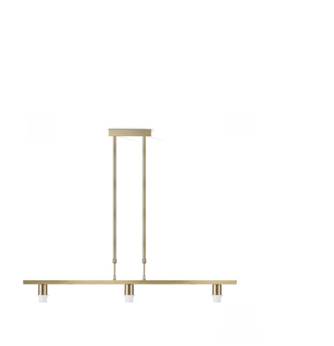 Luxe hanglamp pendel Bridge 97 3L verstelbaar - goud/messing