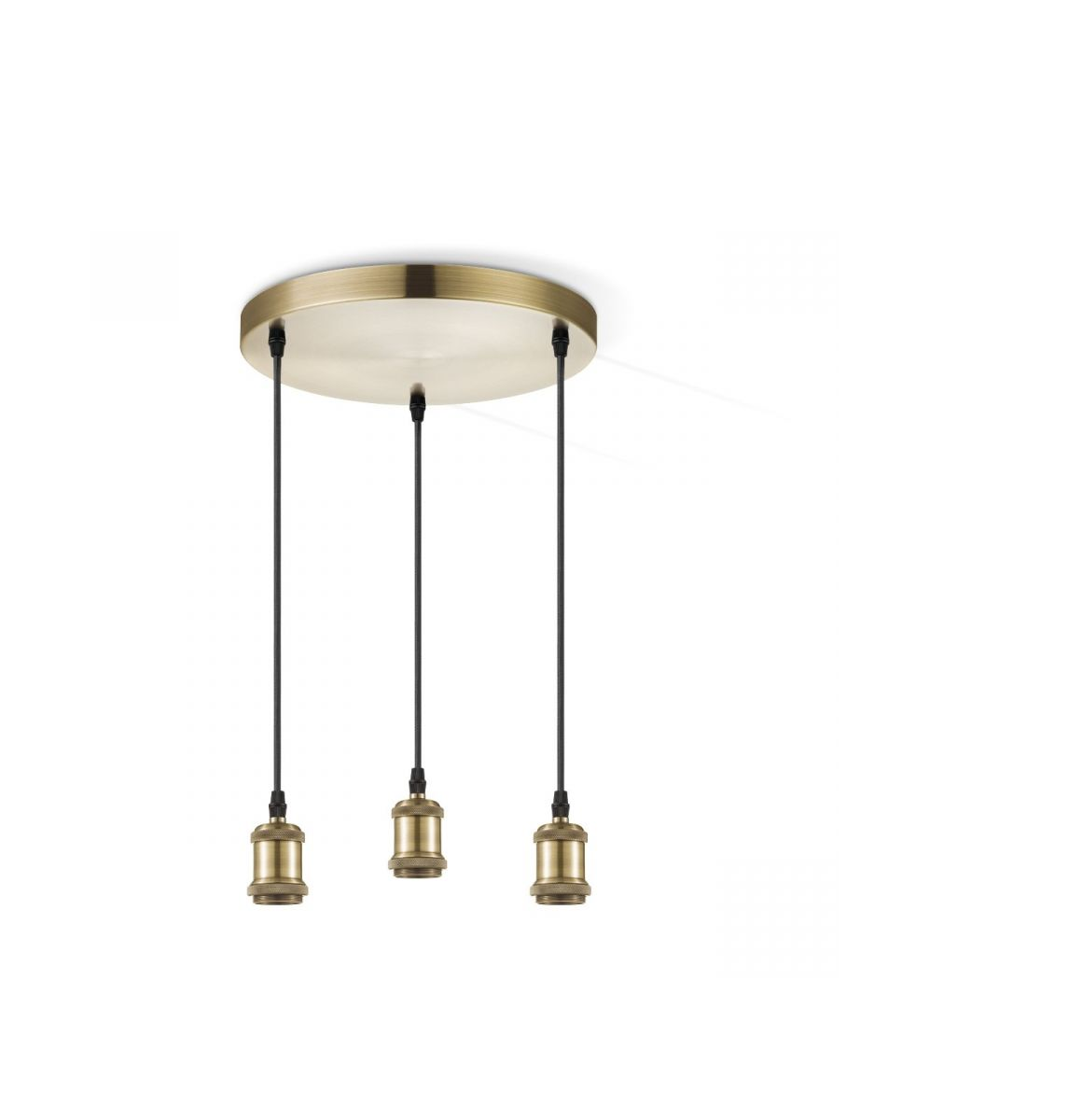 Hanglamp pendel Vintage 3 lichts rond - Brons/Goud